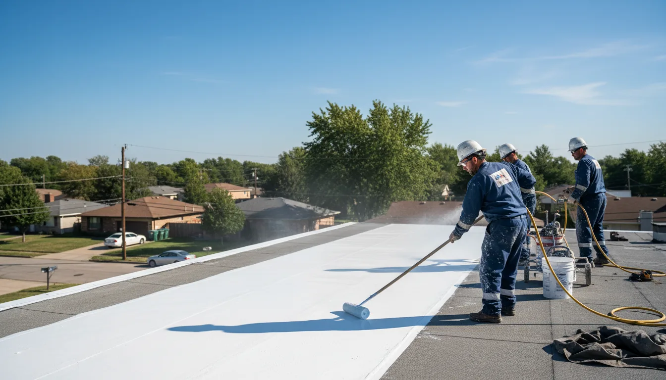 Commercial roof coating in Prairie Creek, IN near me